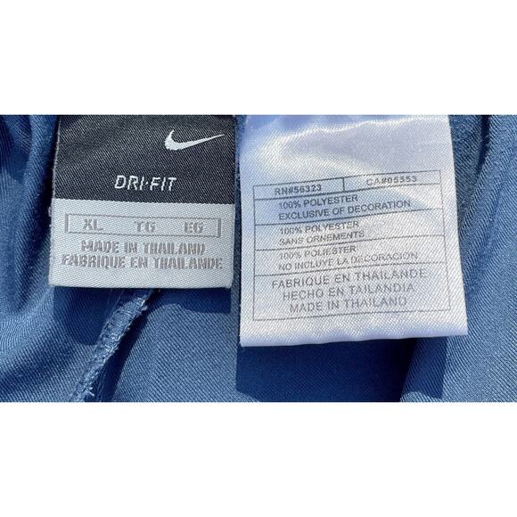 Nike Dri-Fit Logo Gym Tennis Workout Shorts Men's Drawstring‎ Blue Sz. XL - Picture 5 of 8